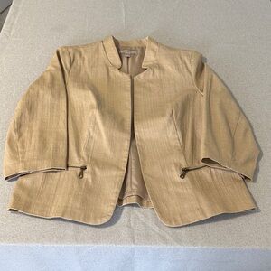 Roz & Ali Classic Tan Blazer SZS.
